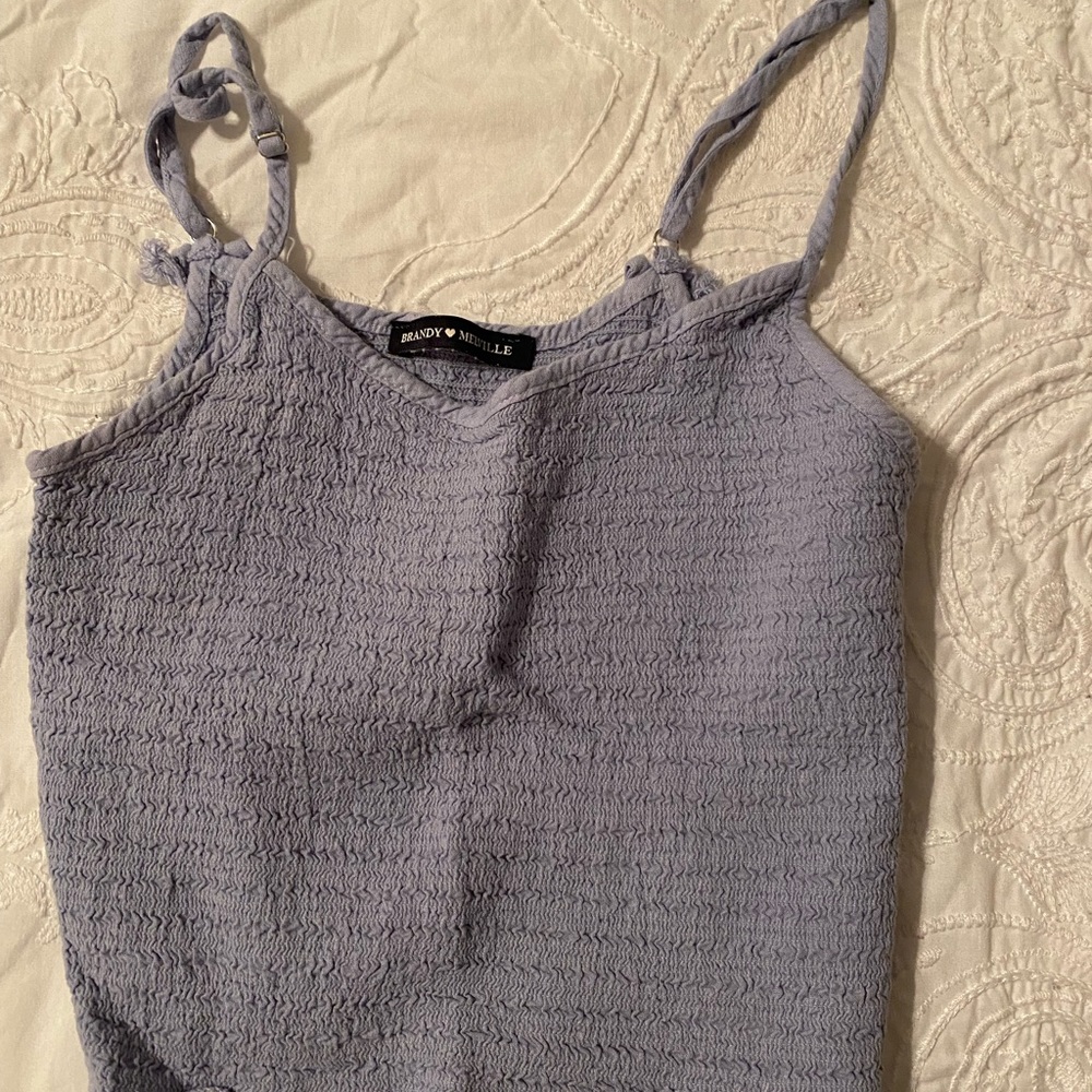 Brandy Melville ruched tank top